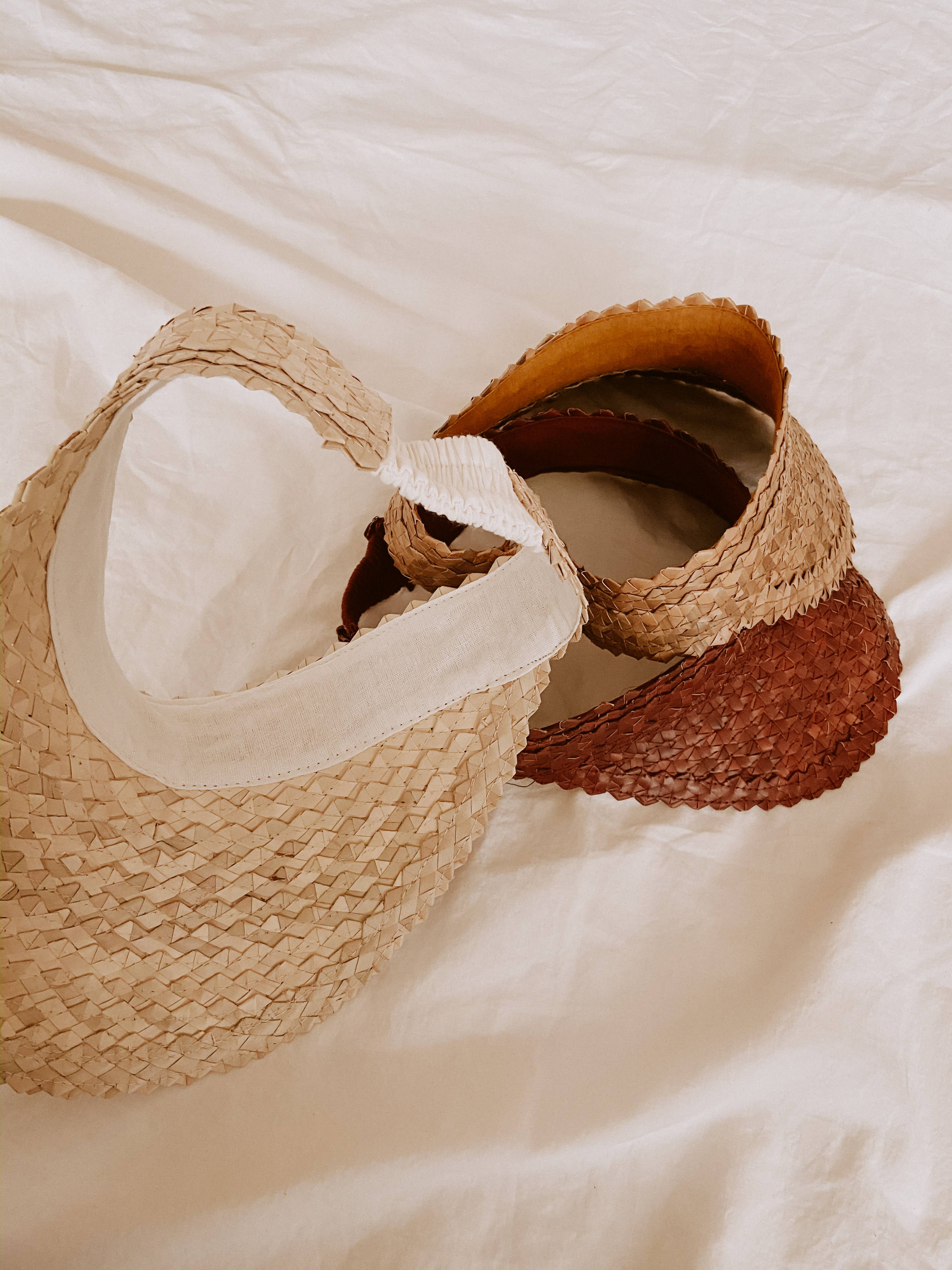 Rattan Sun Visor in Blonde