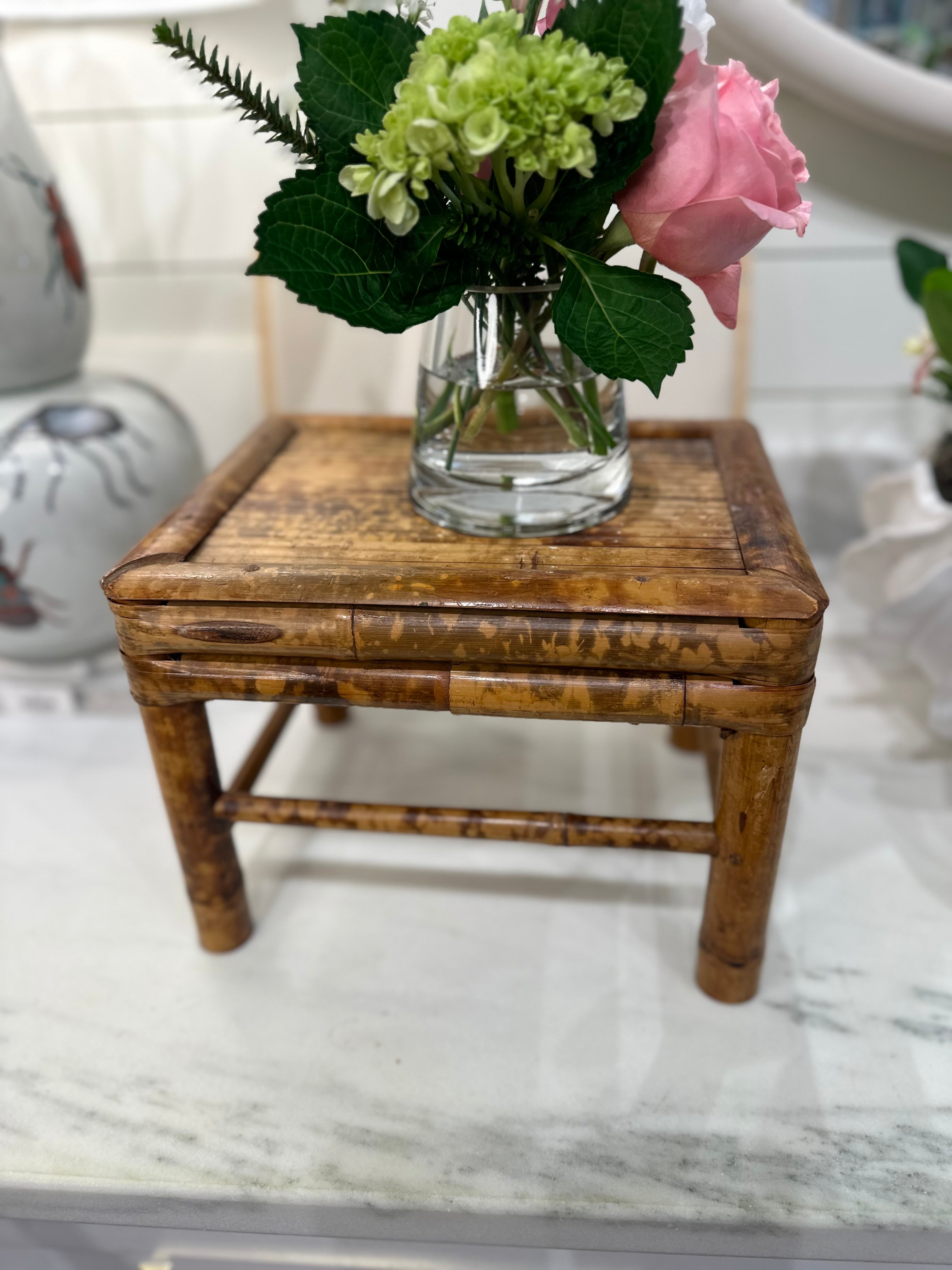 Vintage Bamboo Stool/Riser