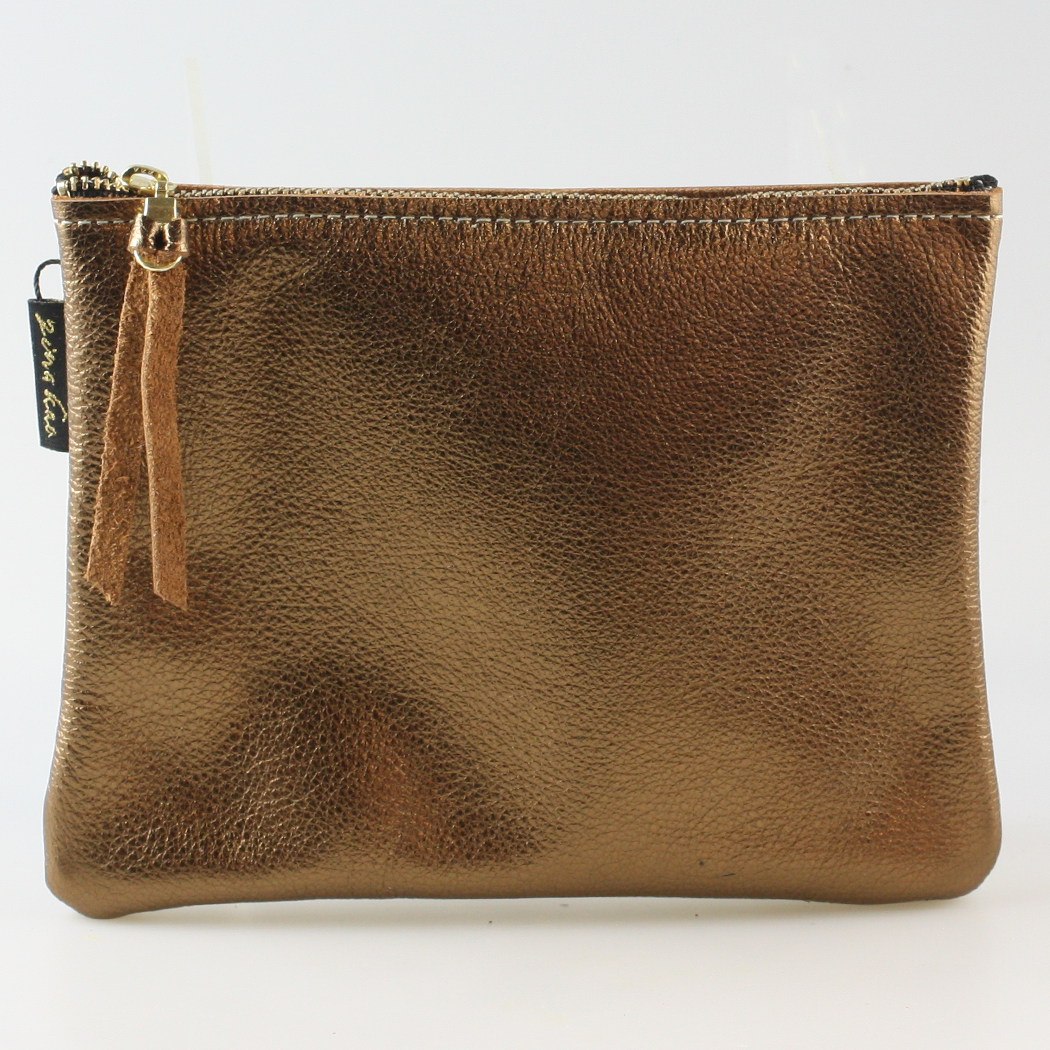 Metallic Everyday Pouch: 4 sizes! Ginger/Monroe/Carter++