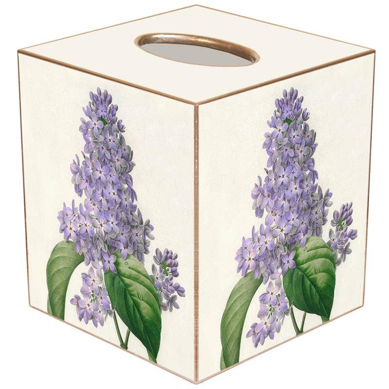 Single Lilac Tissue Box Cover