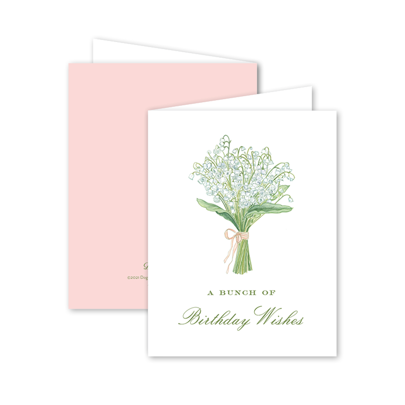 Lily of the Valley Birthday Card