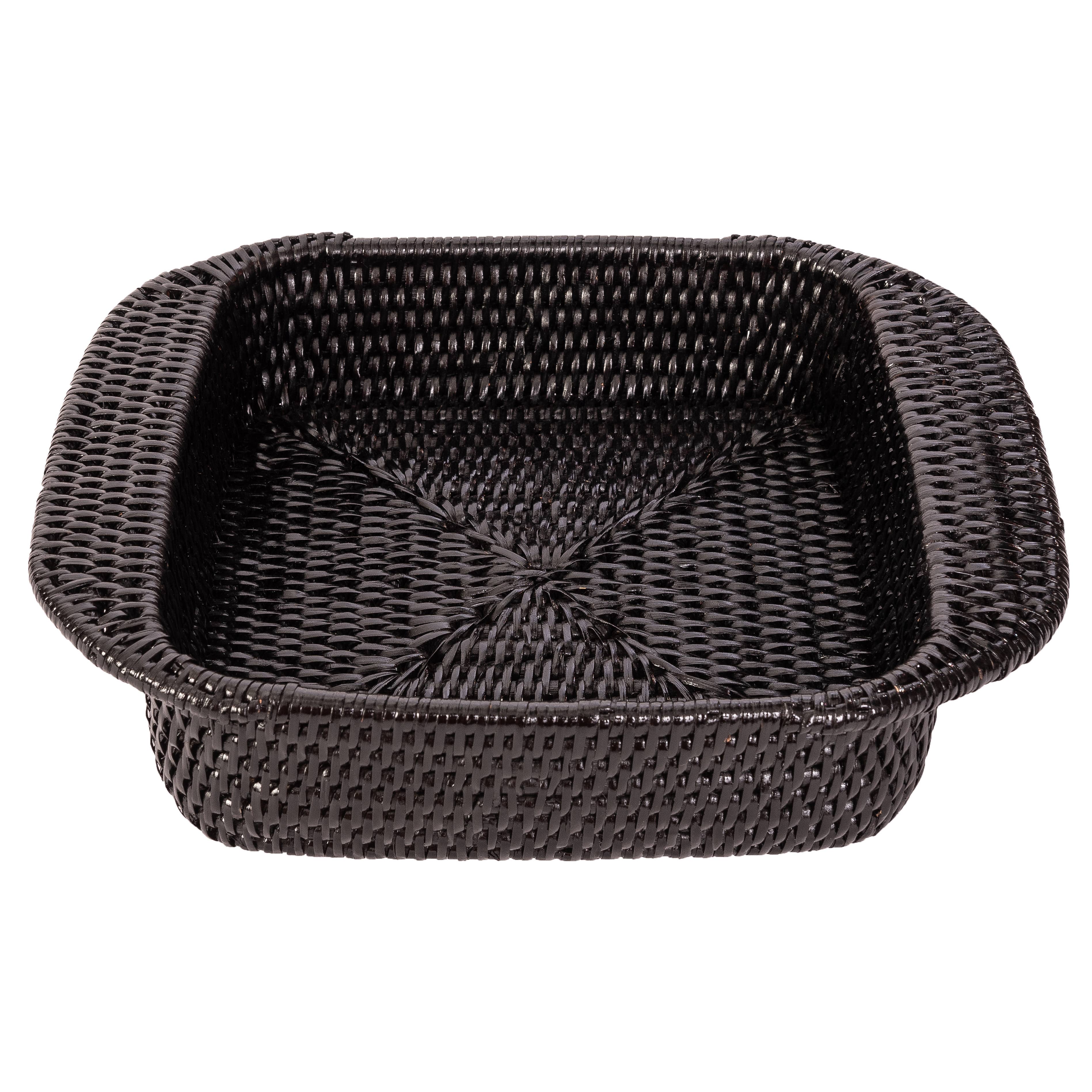 Artifacts Rattan Square Baker Basket with Pyrex