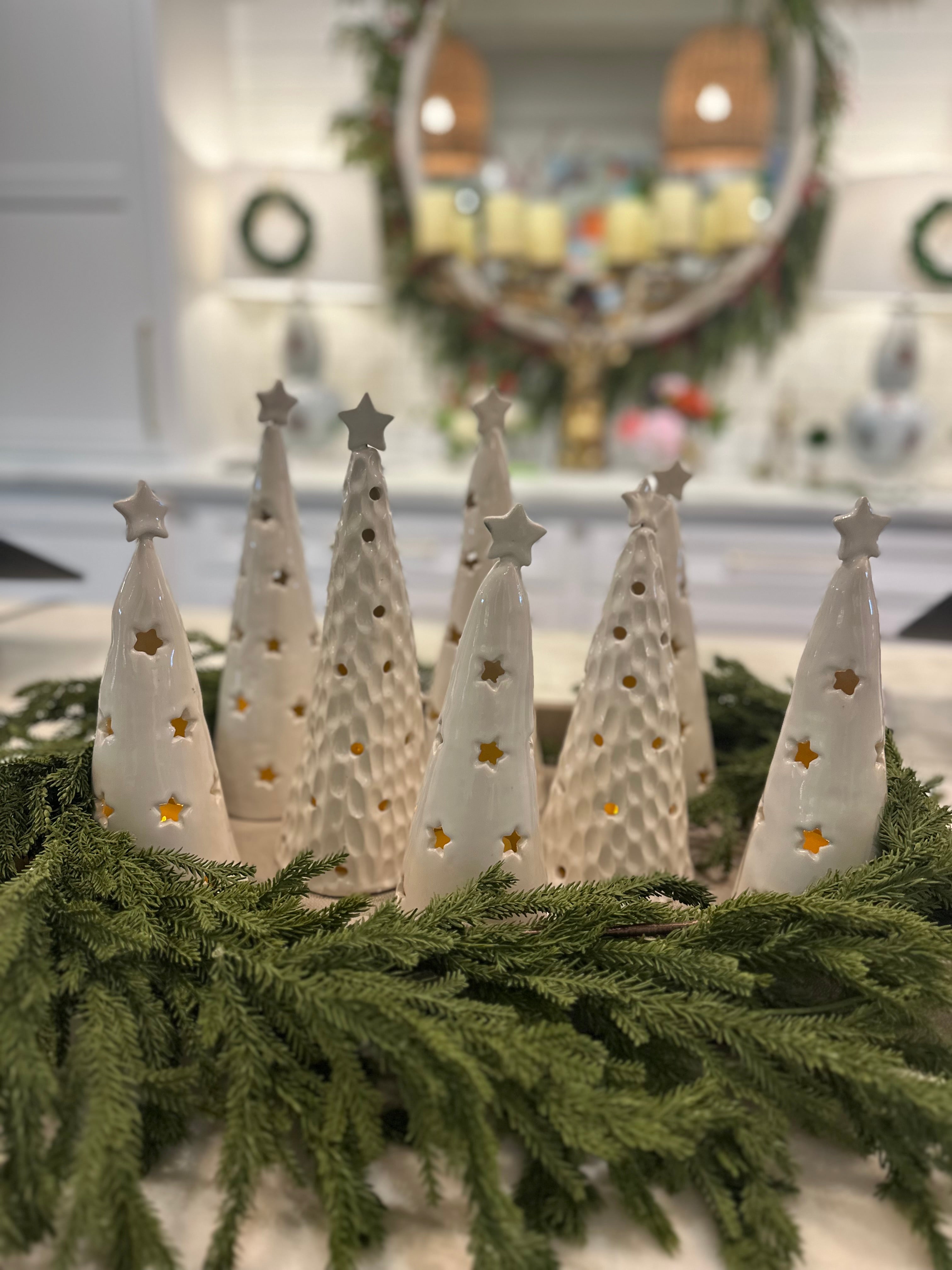 White Ceramic Trees