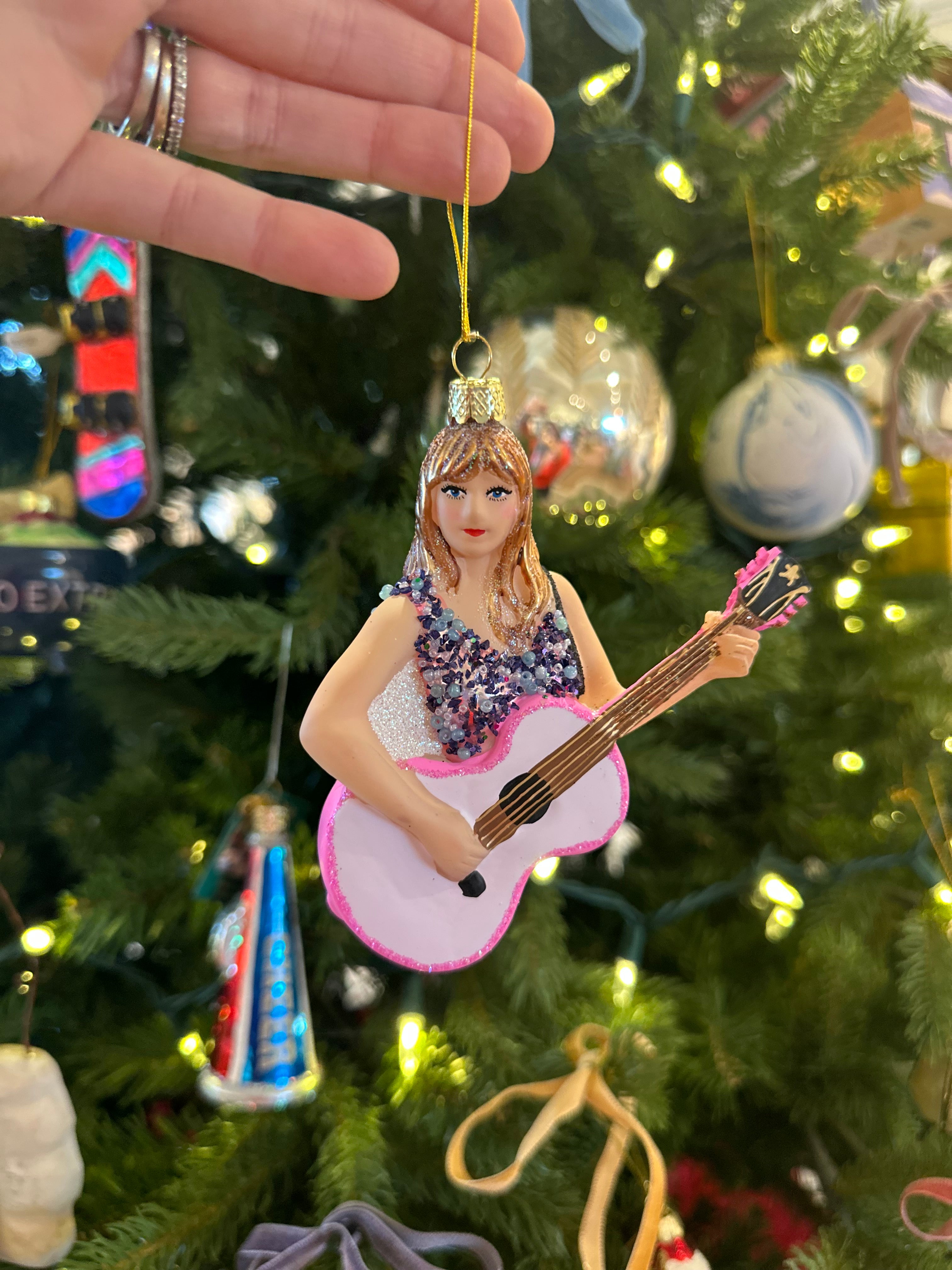 Taylor Swift with Guitar Ornament