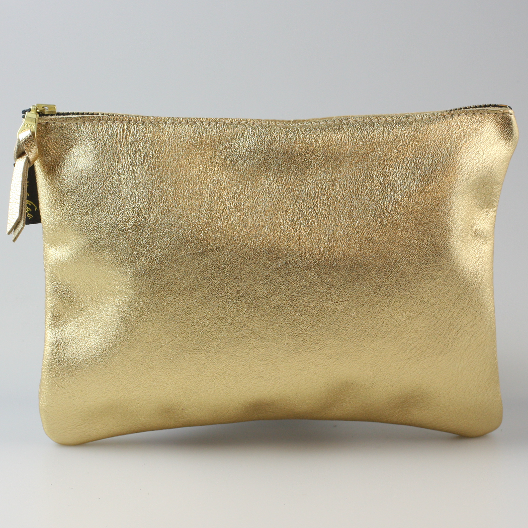 Metallic Everyday Pouch: 4 sizes! Ginger/Monroe/Carter++