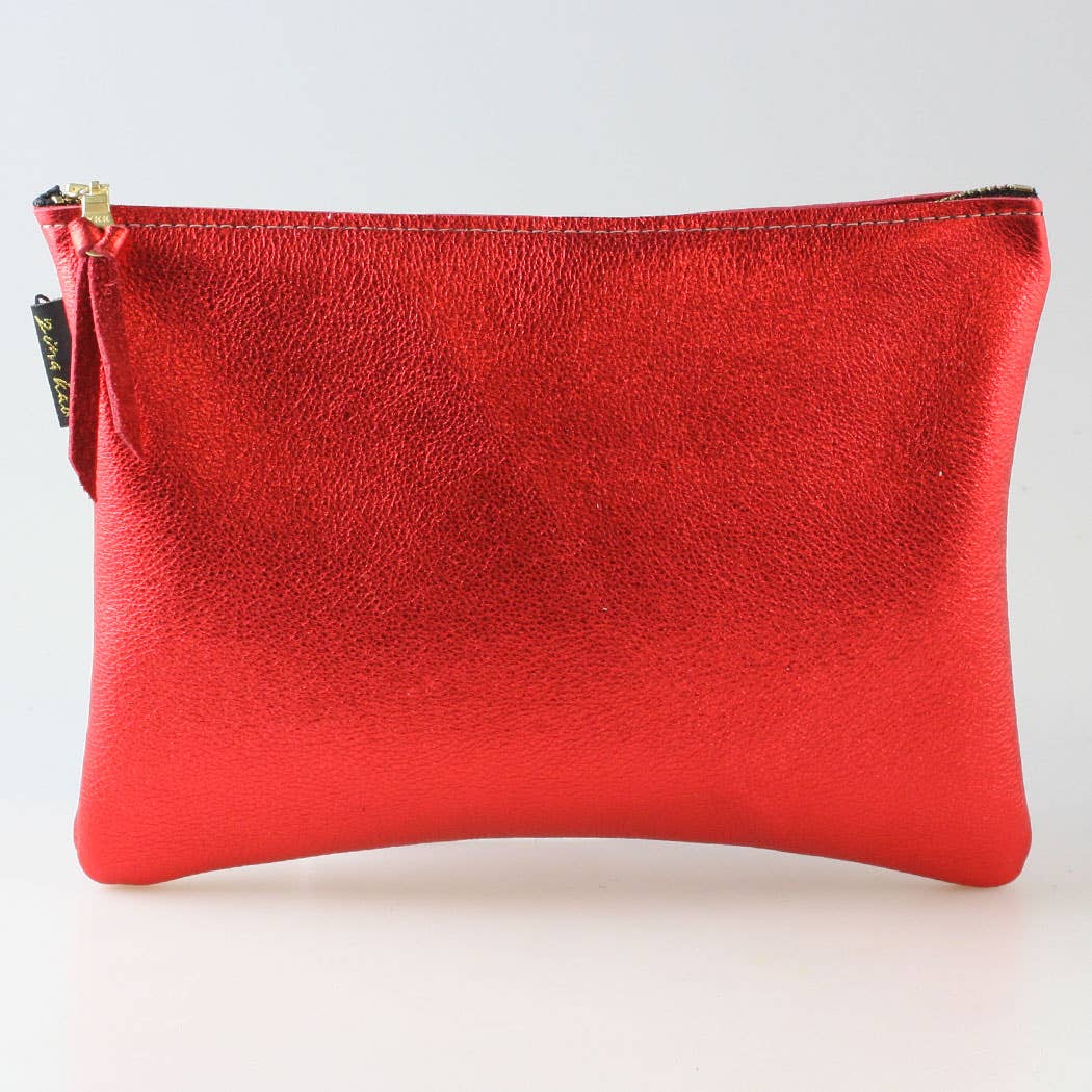 Metallic Everyday Pouch: 4 sizes! Ginger/Monroe/Carter++