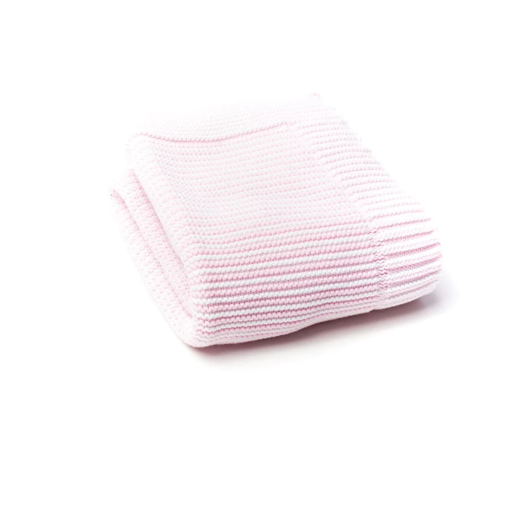 Pink and White Stripe Blanket