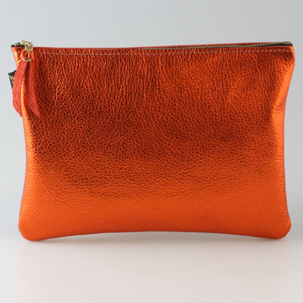 Metallic Everyday Pouch: 4 sizes! Ginger/Monroe/Carter++