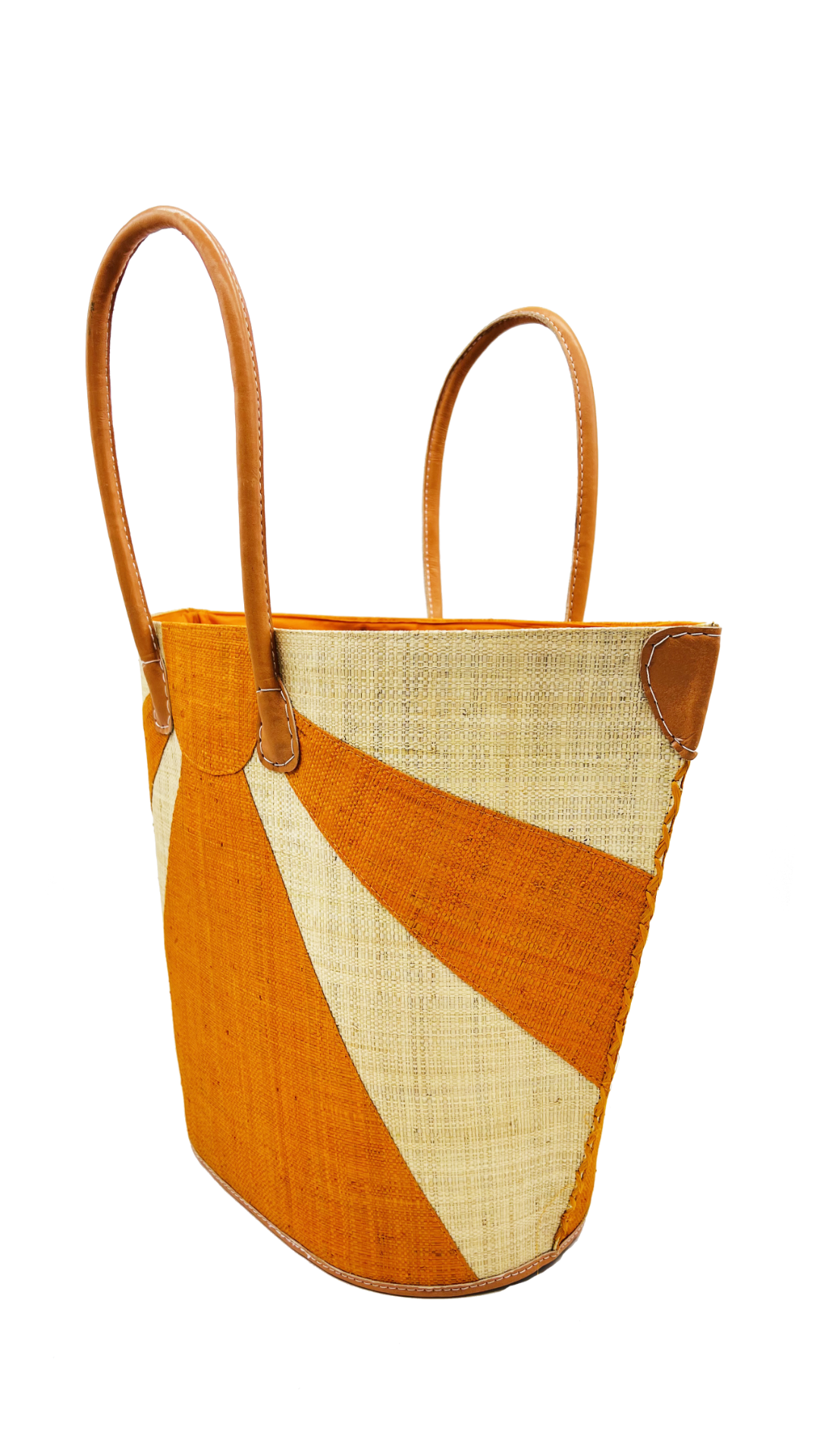 Sunburst Large Straw Tote Bag