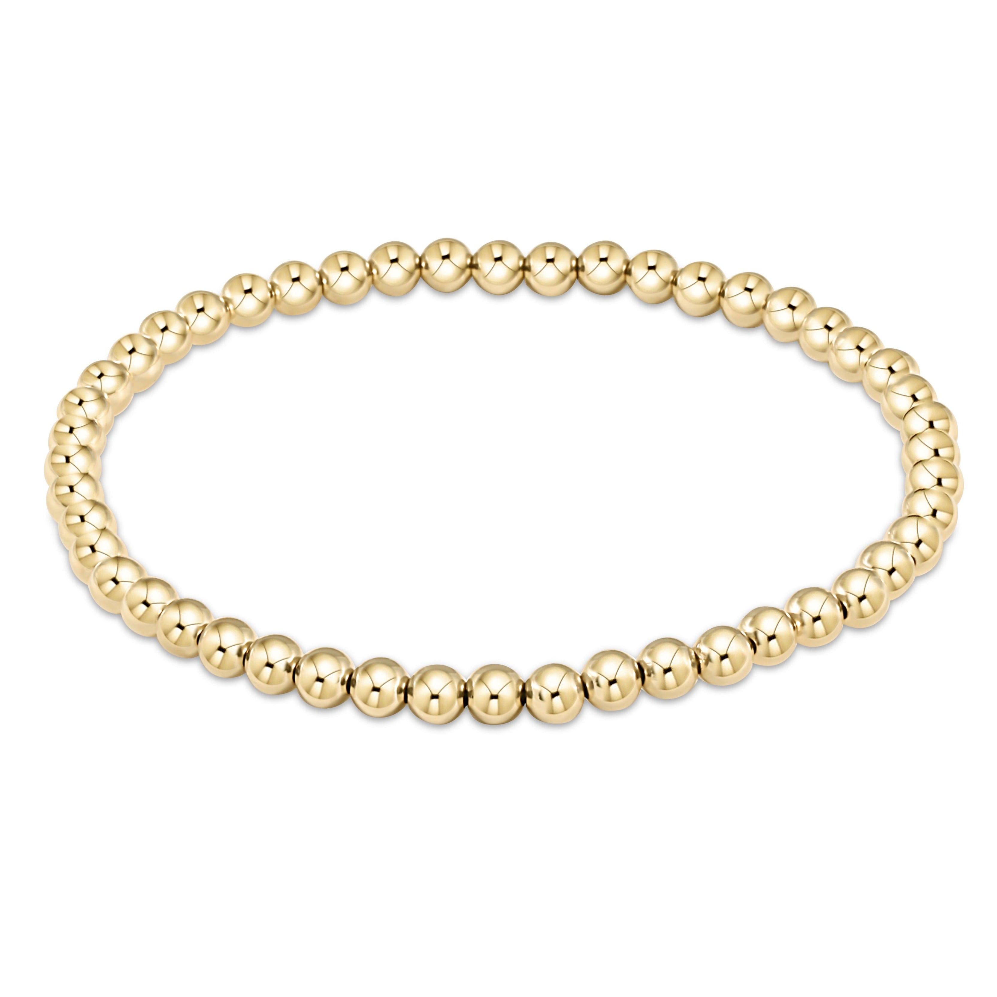 Classic gold bead bracelet