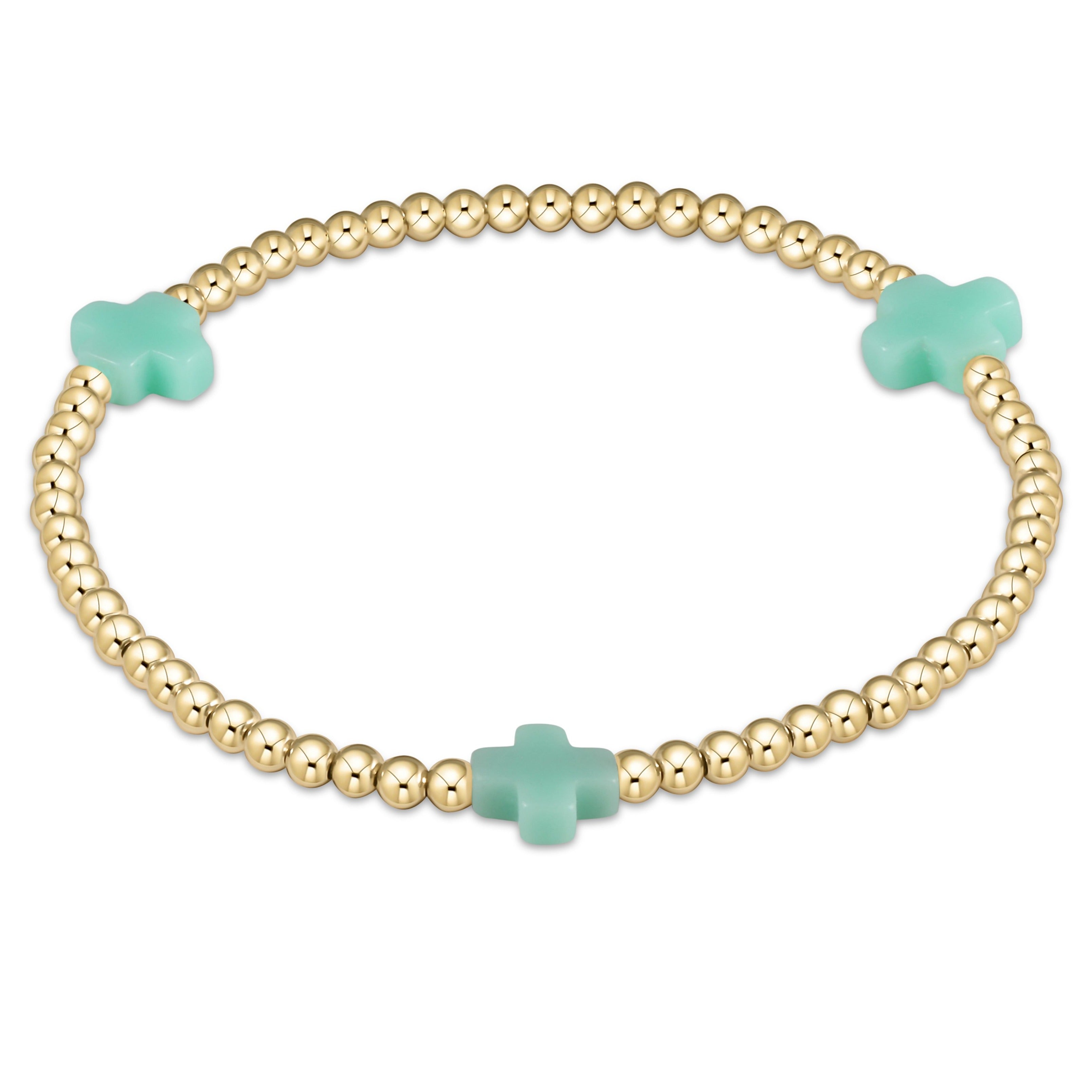 Signature Cross Gold Pattern Bracelet