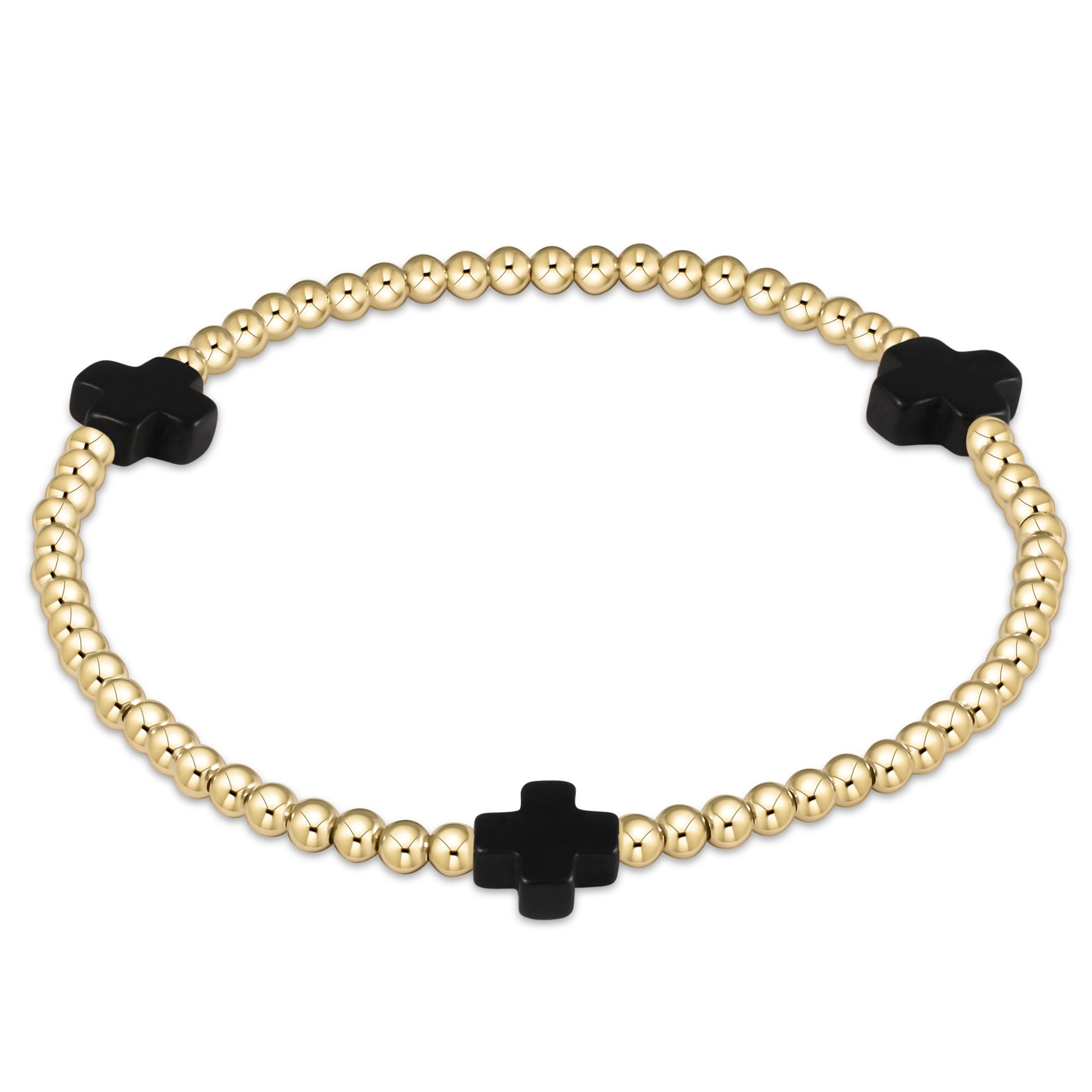 Signature Cross Gold Pattern Bracelet