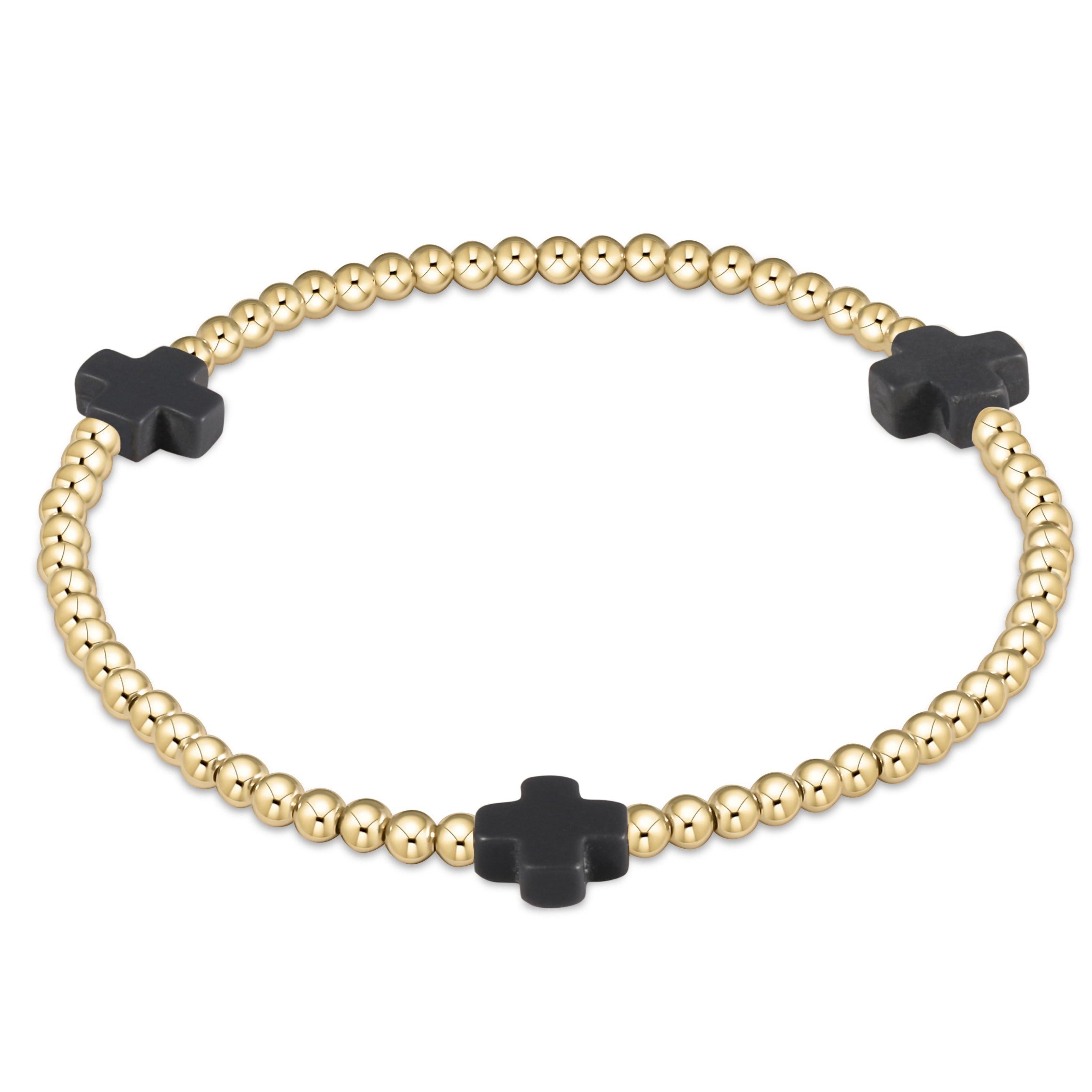 Signature Cross Gold Pattern Bracelet