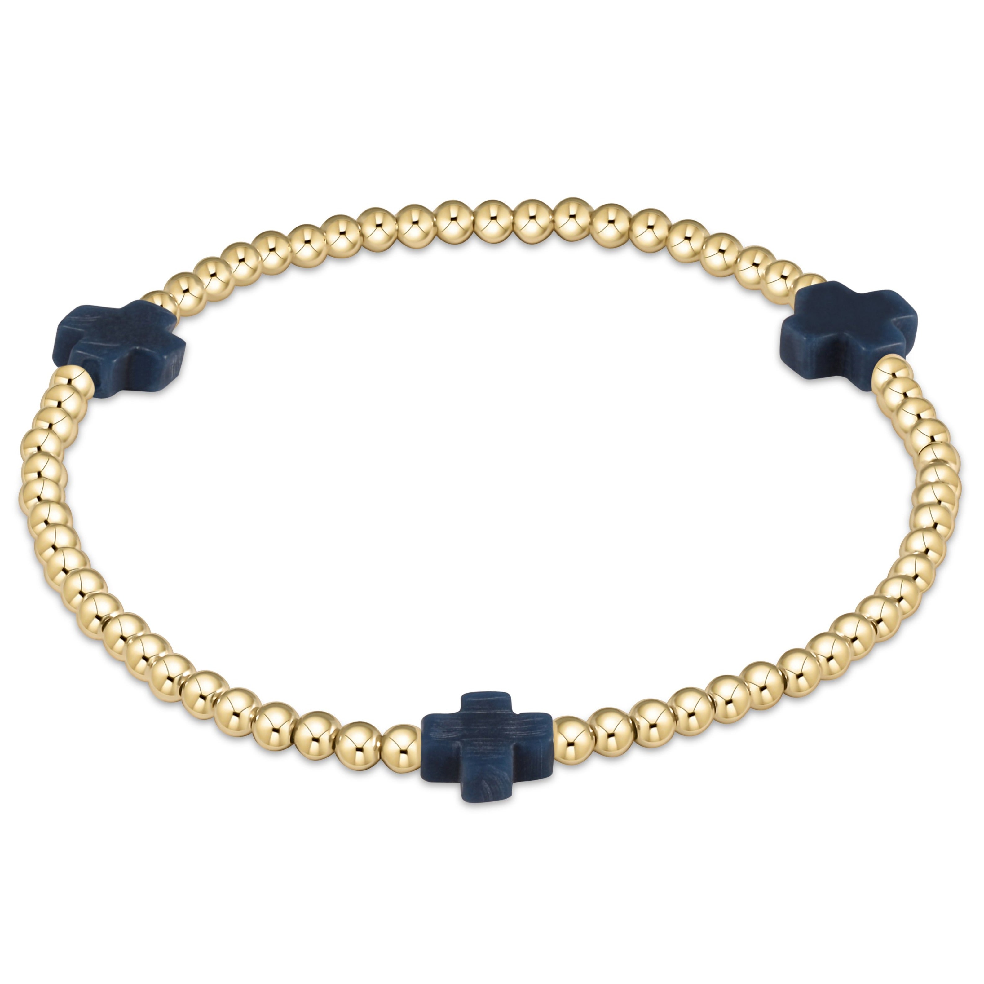 Signature Cross Gold Pattern Bracelet