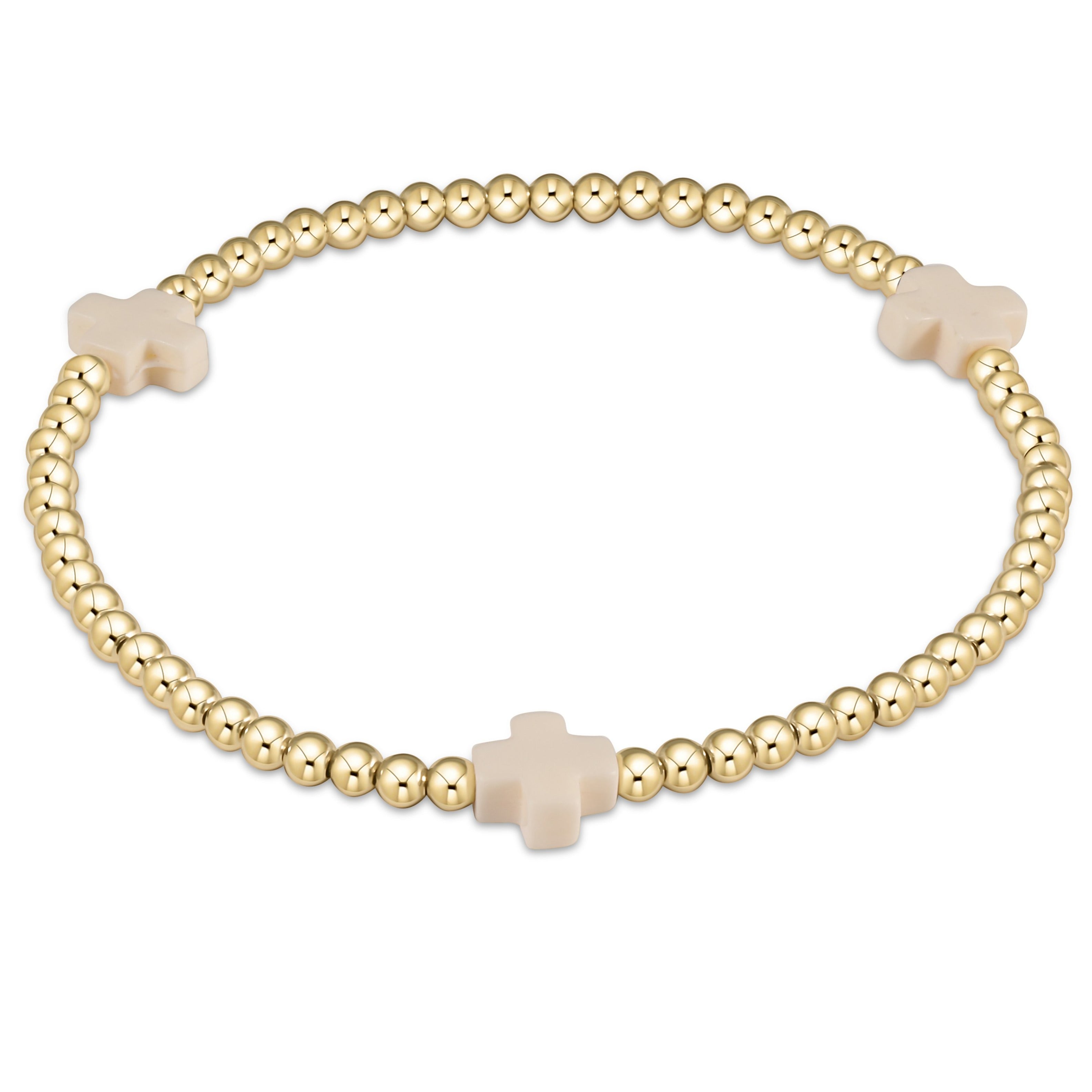 Signature Cross Gold Pattern Bracelet