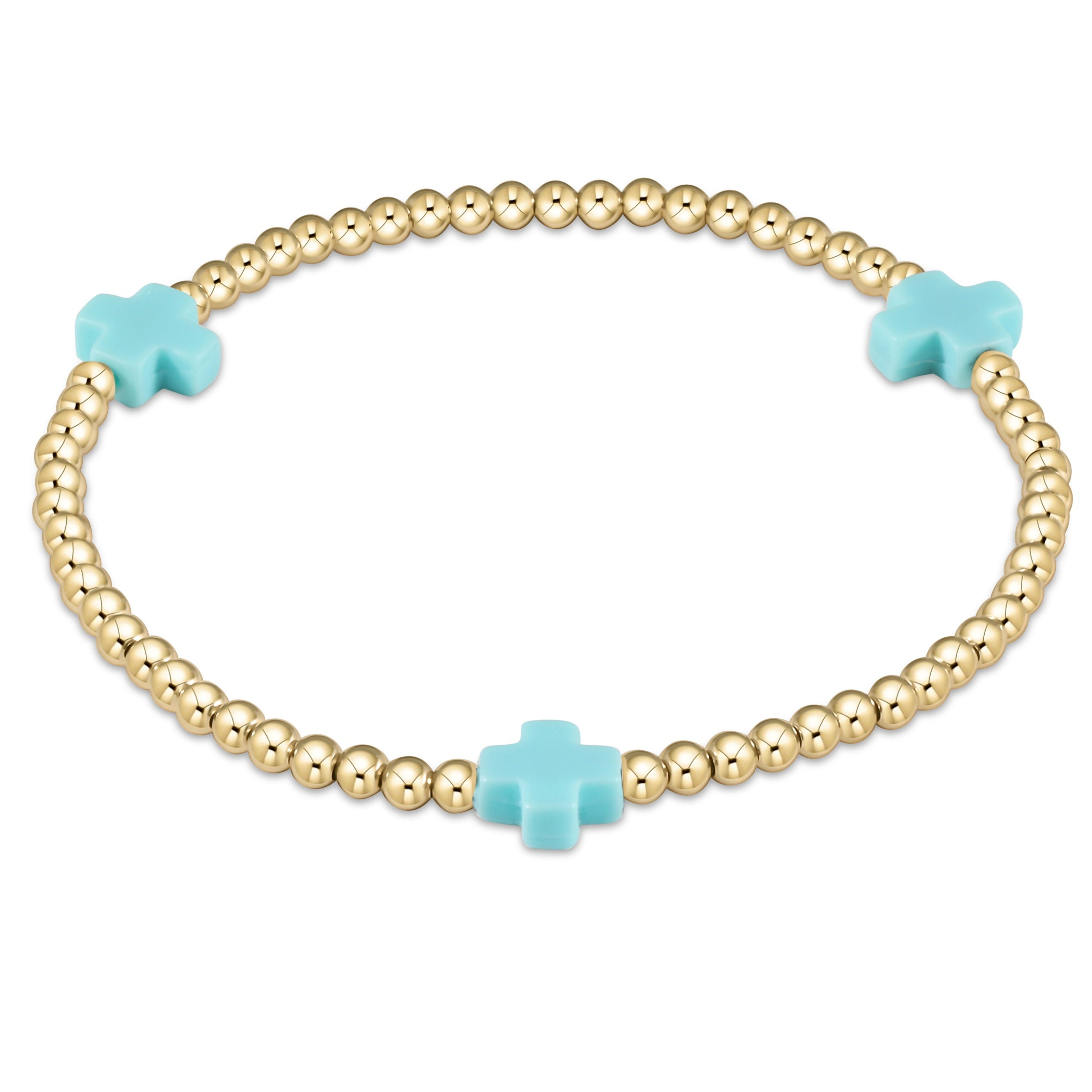 Signature Cross Gold Pattern Bracelet