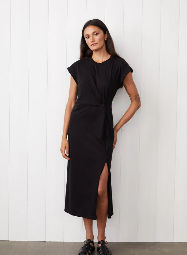 Cloud Jersey Twist Midi Dress