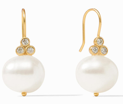 Tudor Pearl Earring - Gold