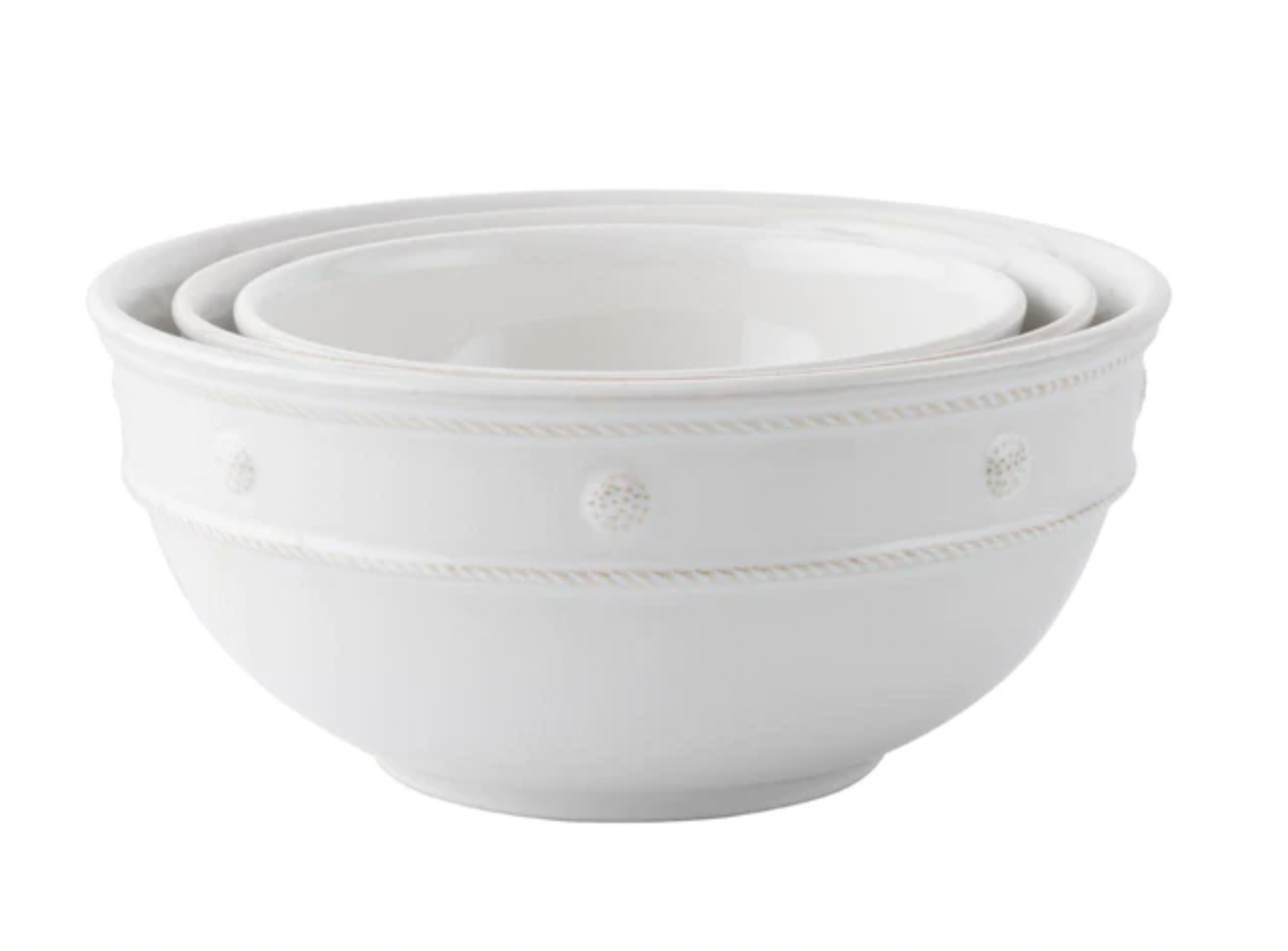 Berry & Thread Whitewash Nesting Serving Bowls- Set of 3