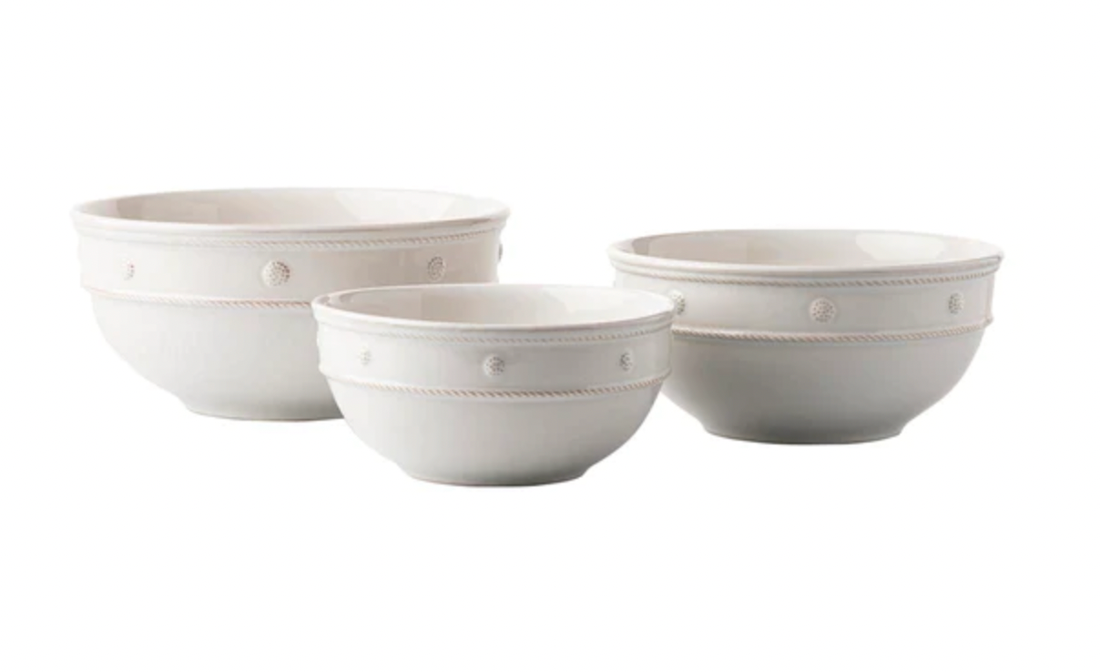 Berry & Thread Whitewash Nesting Serving Bowls- Set of 3