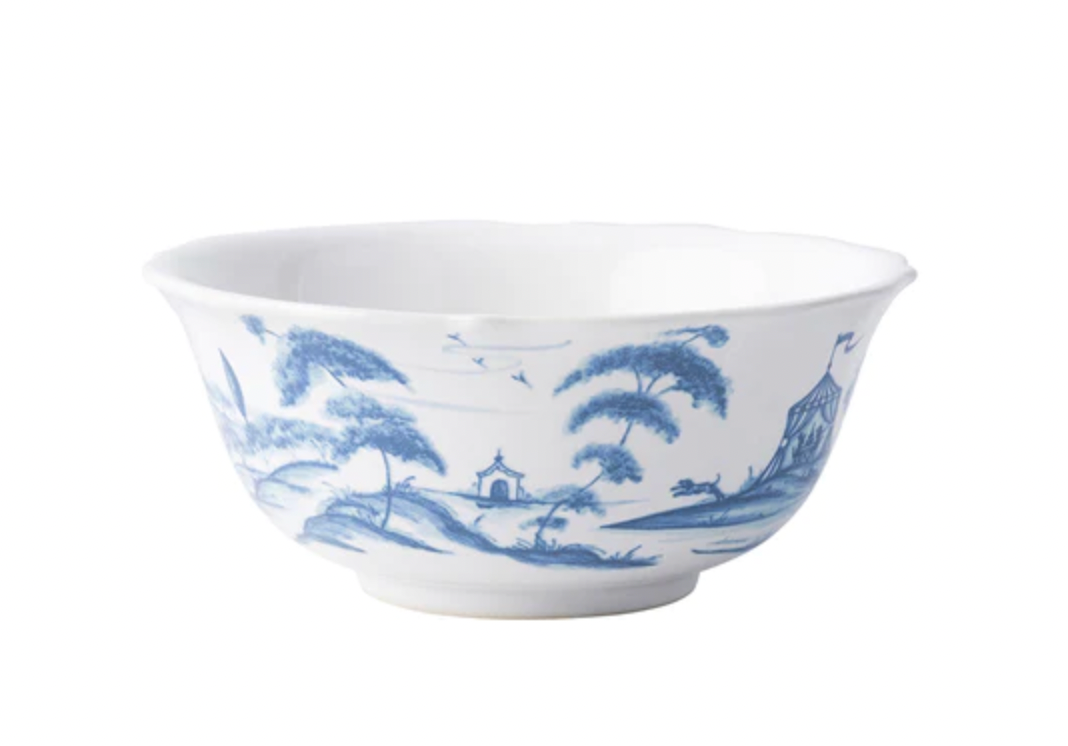 Country Estate Cereal/Ice Cream Bowl - Delft Blue