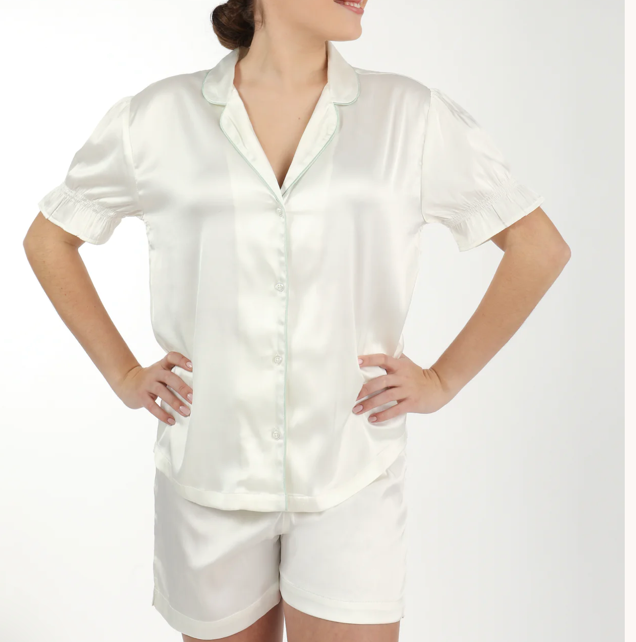 Birdie Satin Short Pajama Set