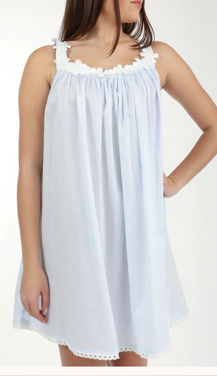 Julia Tank Nightgown- Blue