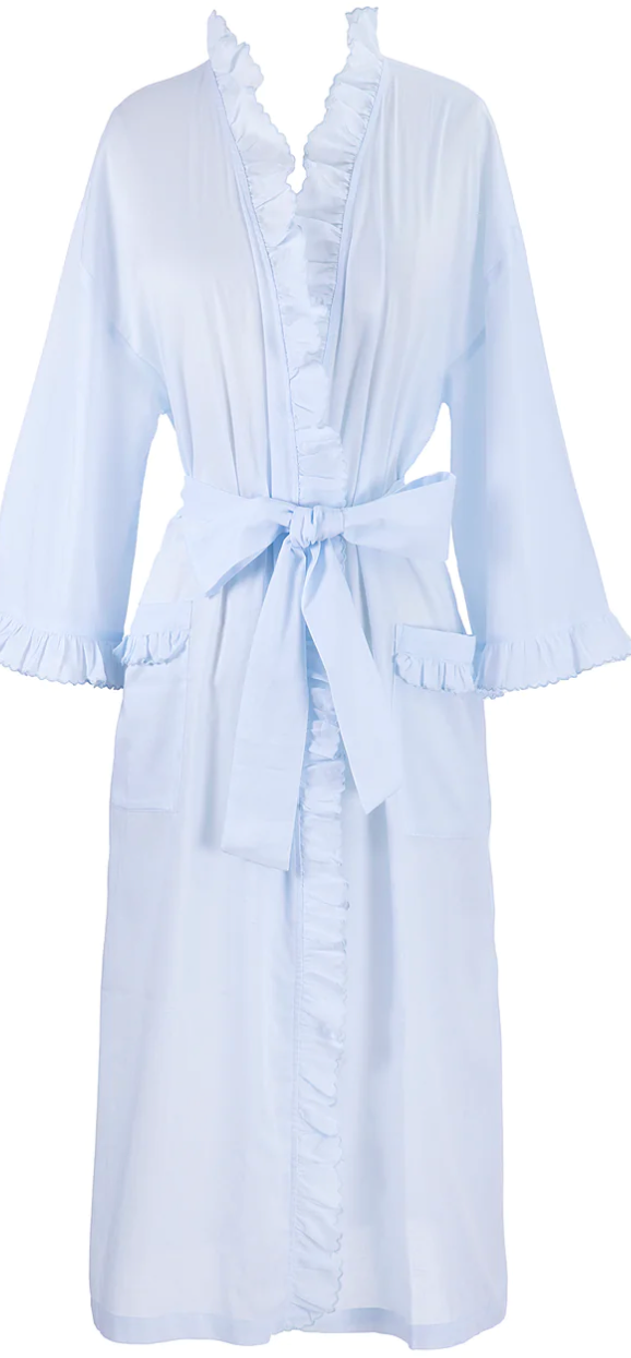 Julia Cotton Robe- Blue