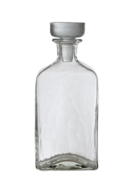 Punta Mita Hammered Glass Decanter