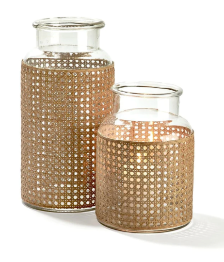 Cane Webbing Jars