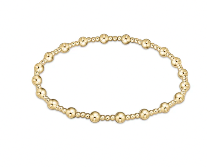 Enewton Classic Sincerity Pattern 4mm Bead Bracelet - Gold