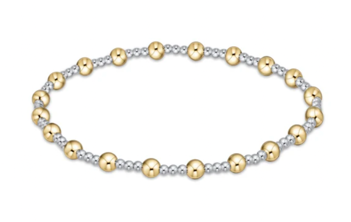 Enewton Extends - Classic Sincerity Pattern 4mm Bead Bracelet - Mixed Metal