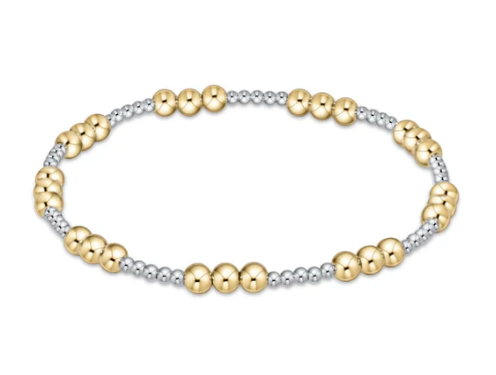 Enewton Classic Joy Pattern 4mm Bead Bracelet - Mixed Metal