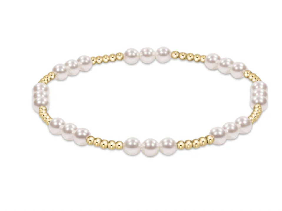 Classic Joy Pattern Bracelet Pearl