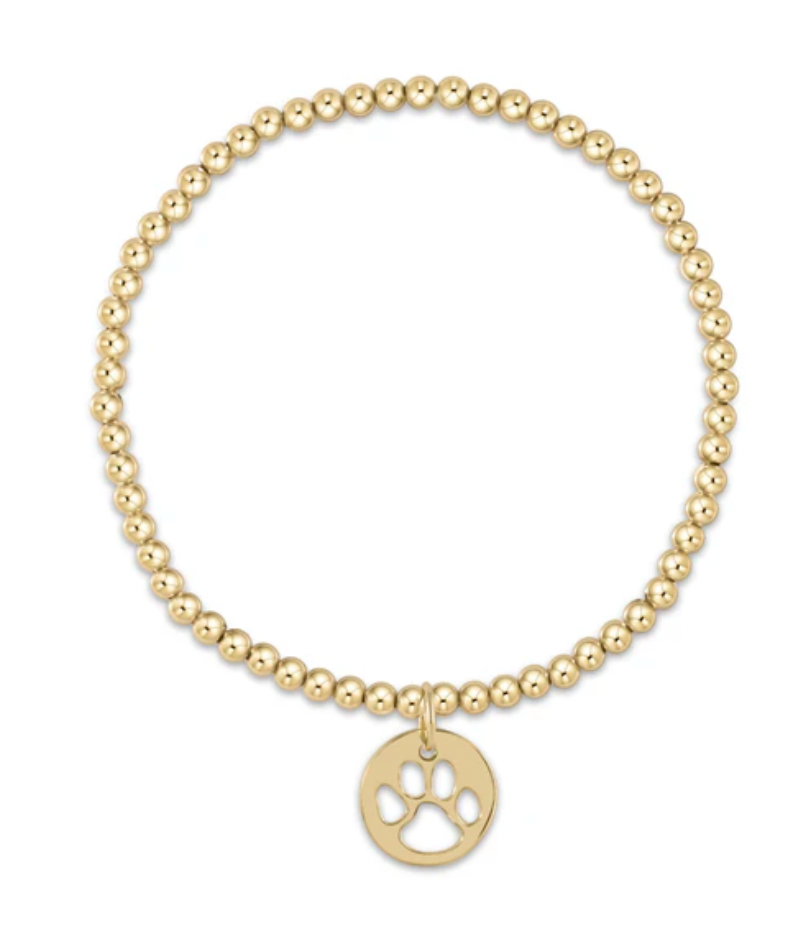 Classic Gold 3mm Paw Print Disc