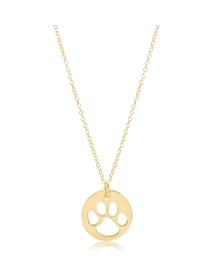 16" Paw Print Necklace