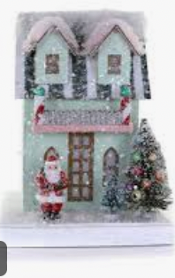 Petite Mint House Christmas Village