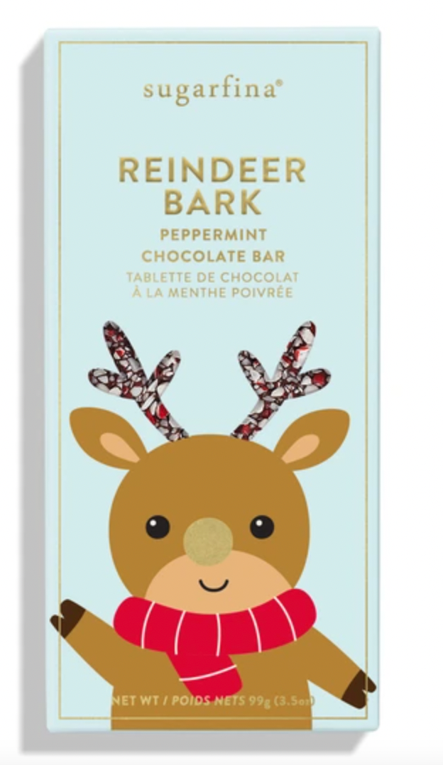 Reindeer Bark Dark Chocolate Peppermint Bar