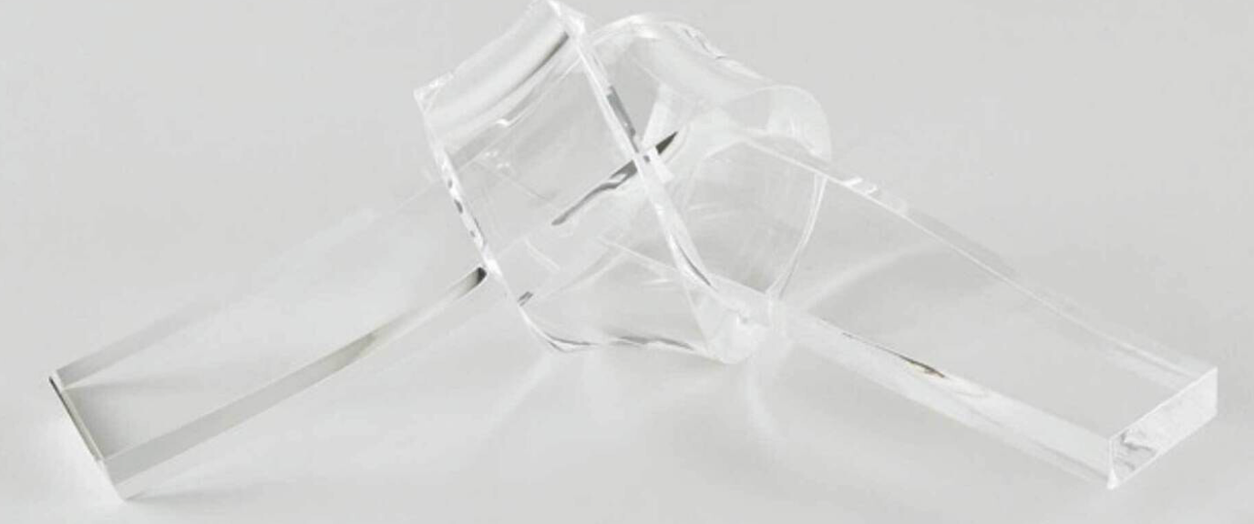 Tizo Lucite Bow Knot- Clear