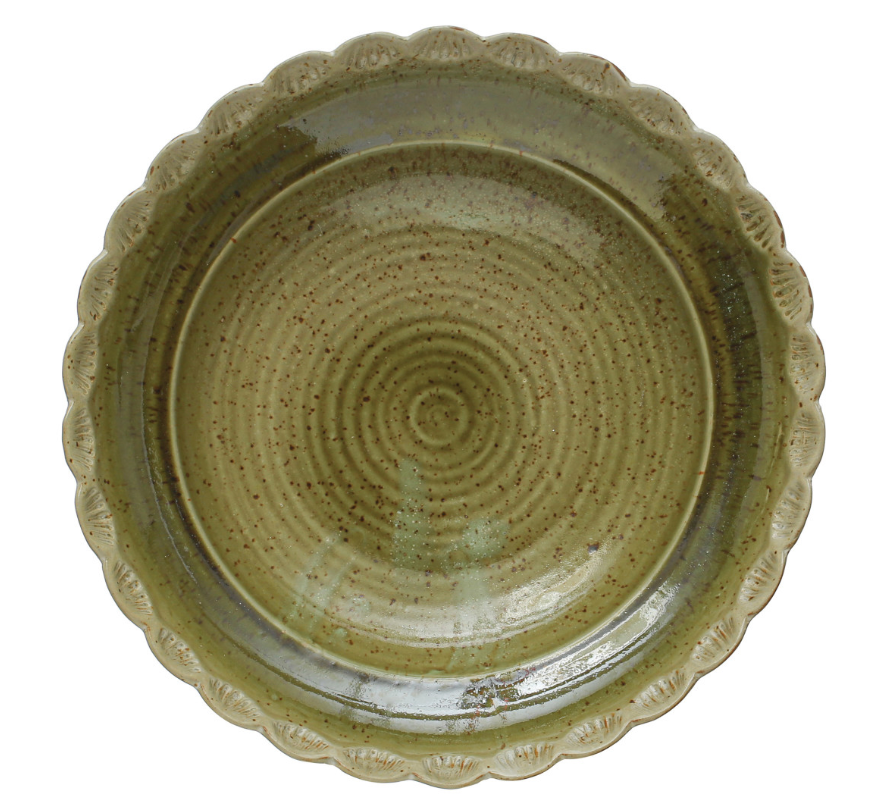 Stoneware Bowl w/ Scalloped Edge