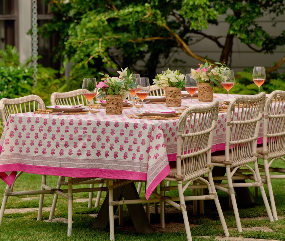 Rose Wine Tablecloth