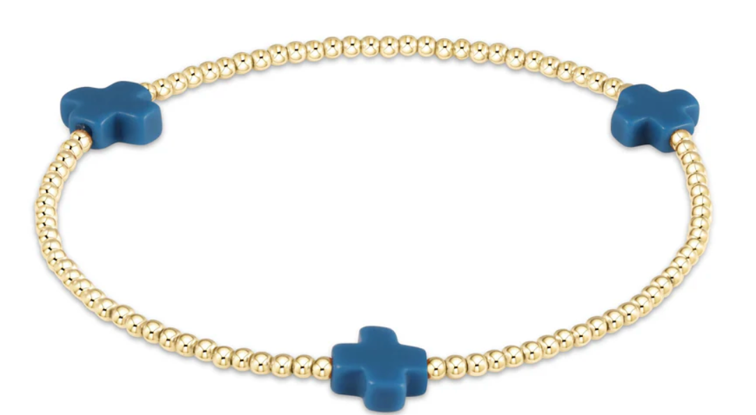 Signature Cross Gold Pattern Bracelet