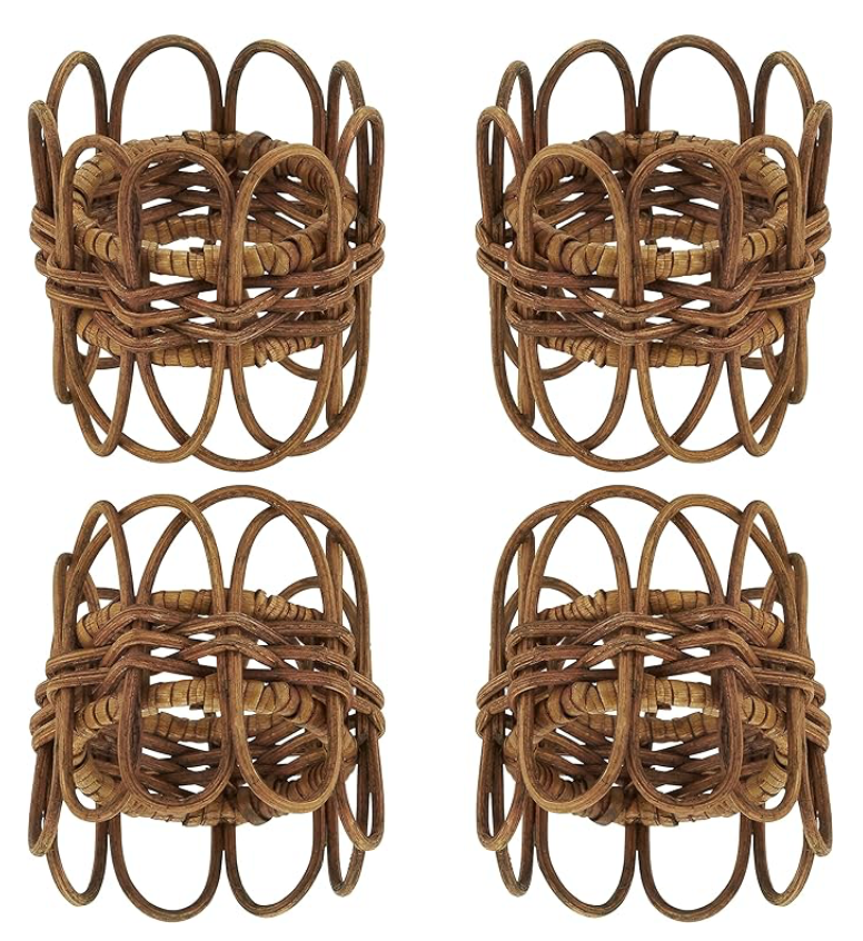 Twisted Rattan Napkin Ring