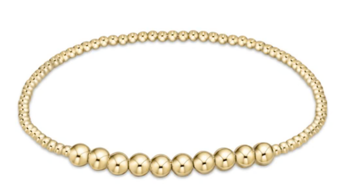 Classic Gold Beaded Bliss 2mm Bead Bracelet