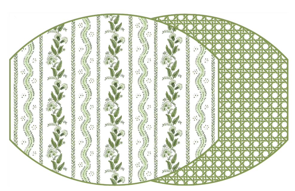 Ellipse Two Sided Placemat Emma and Cane