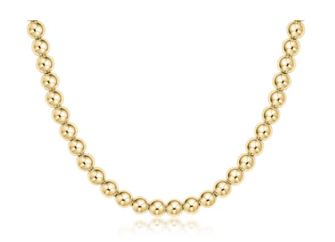 enewton 15" Choker Classic Gold 6mm Bead