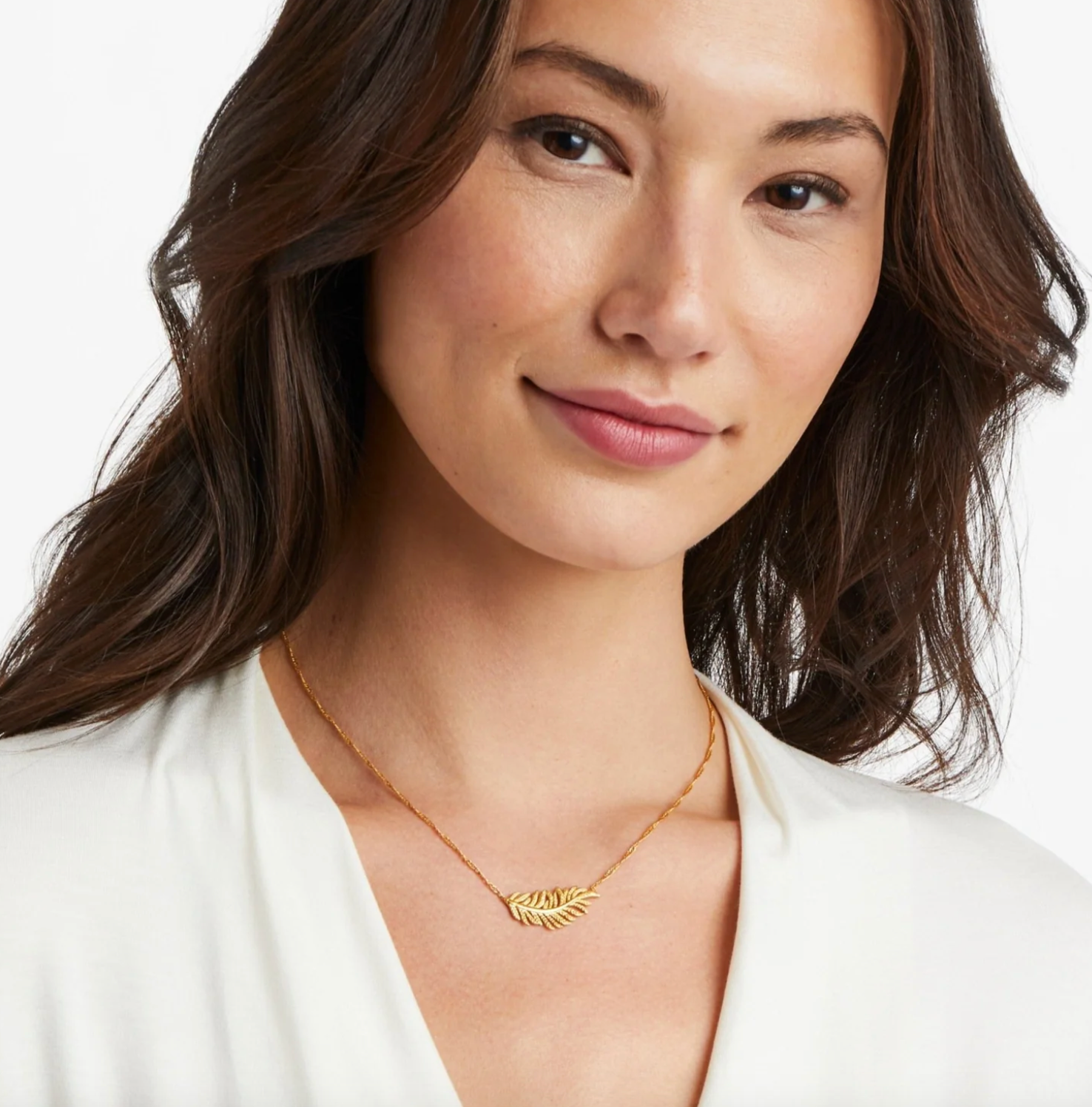 Fern Delicate Necklace Gold