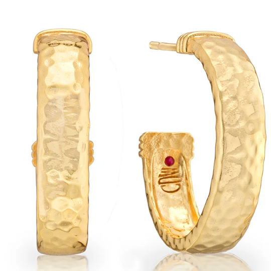 Cleopatra Classic Medium Hoop Earrings