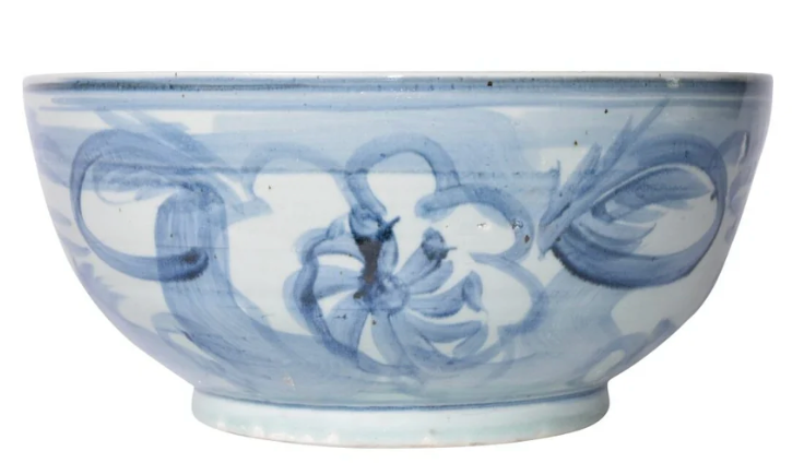 Sea Flower Blue Bowl