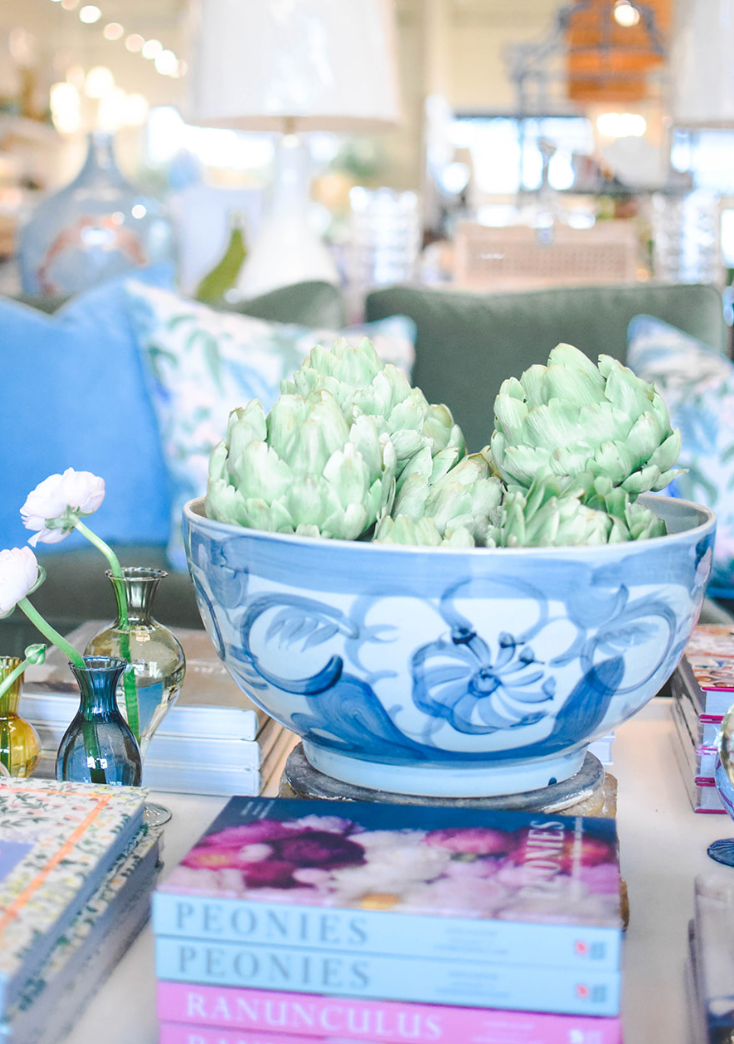 Sea Flower Blue Bowl